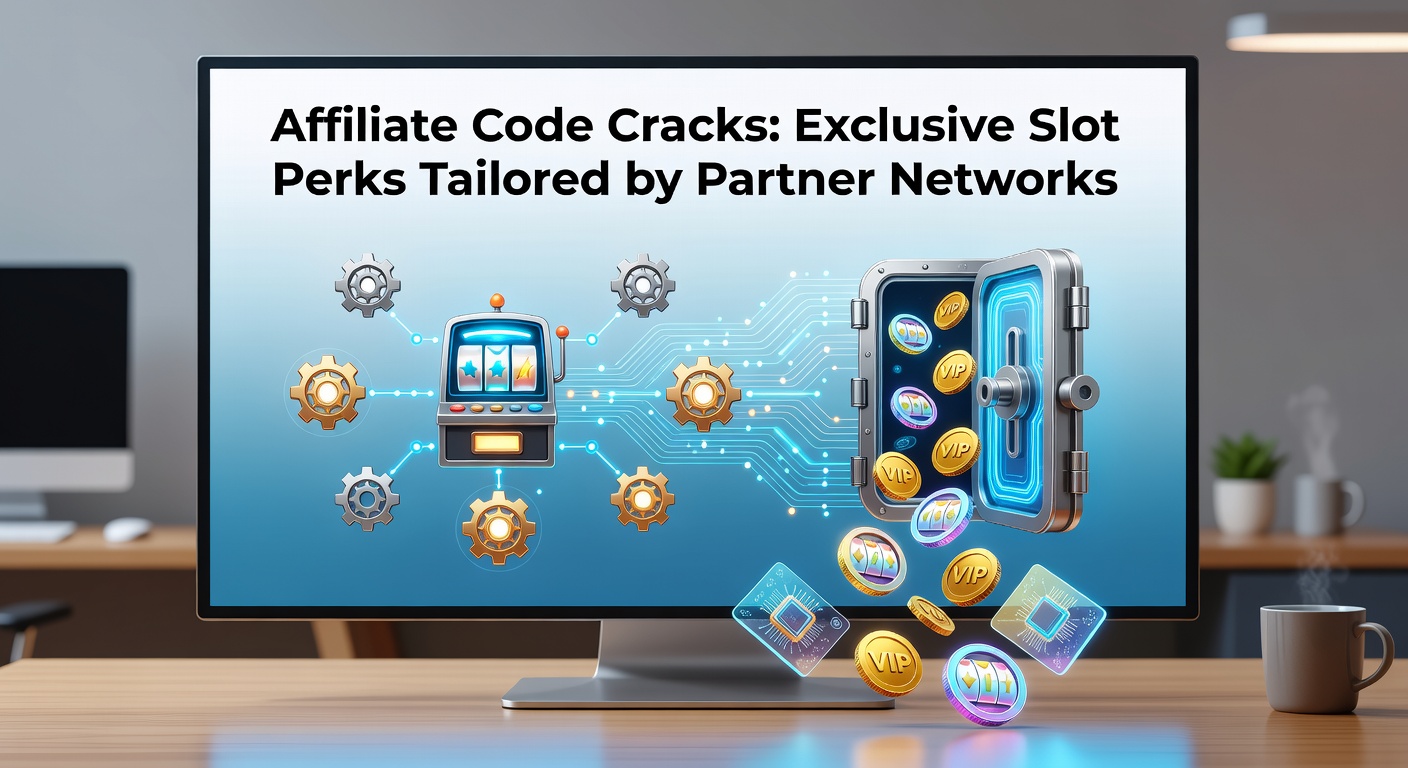 Screenshot of an affiliate dashboard displaying custom promo codes for slot bonuses alongside analytics charts
