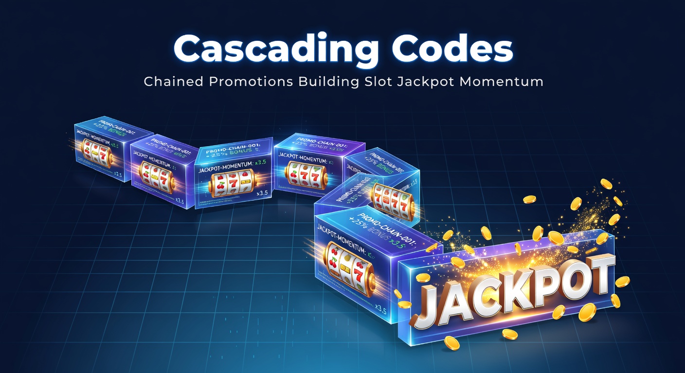 Visual breakdown of a chained promotion sequence leading from free spins to jackpot activation in online slots