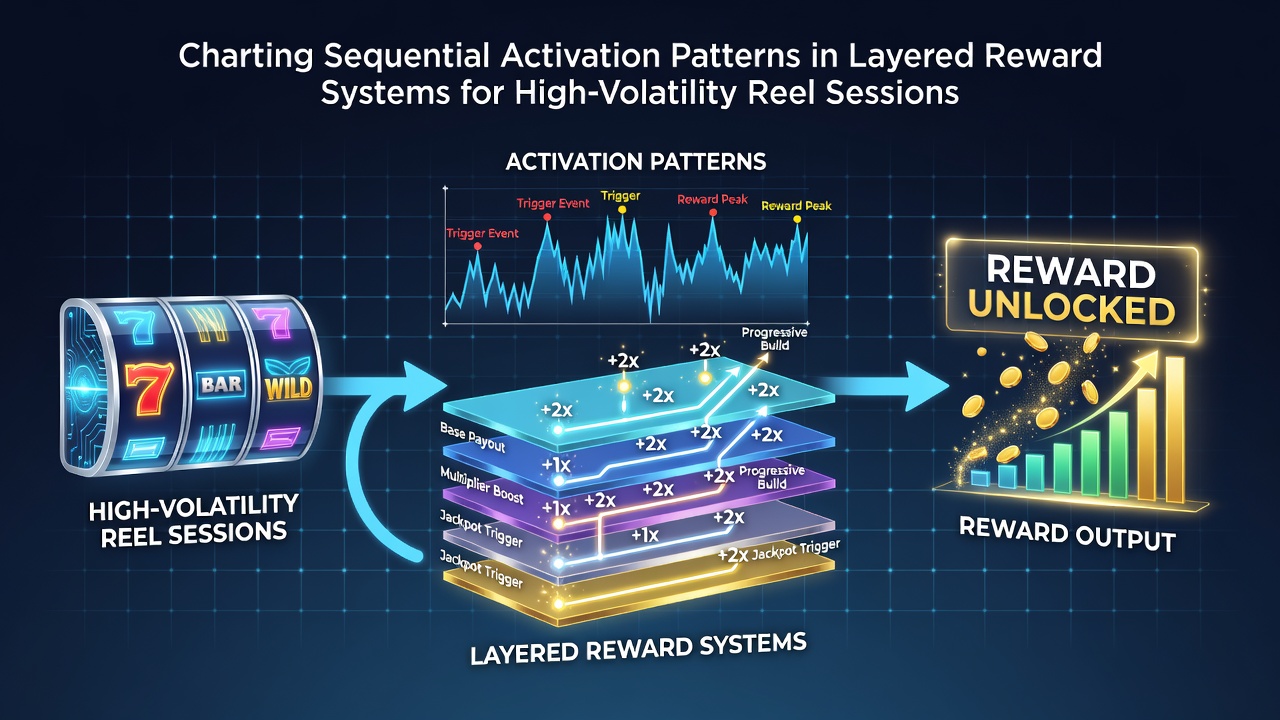 Mobile device screen capture illustrating layered reward progression during a high-volatility reel session