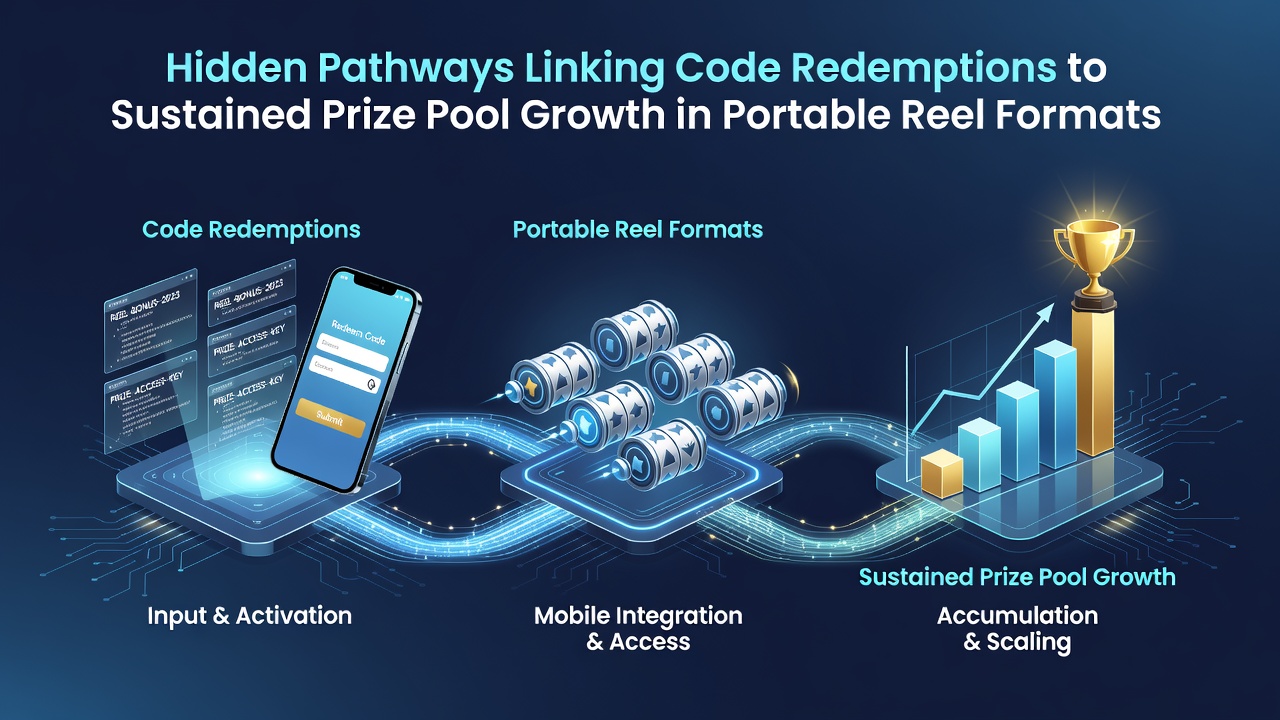 Data visualization chart showing prize pool growth curves linked to mobile code redemption volumes over six months