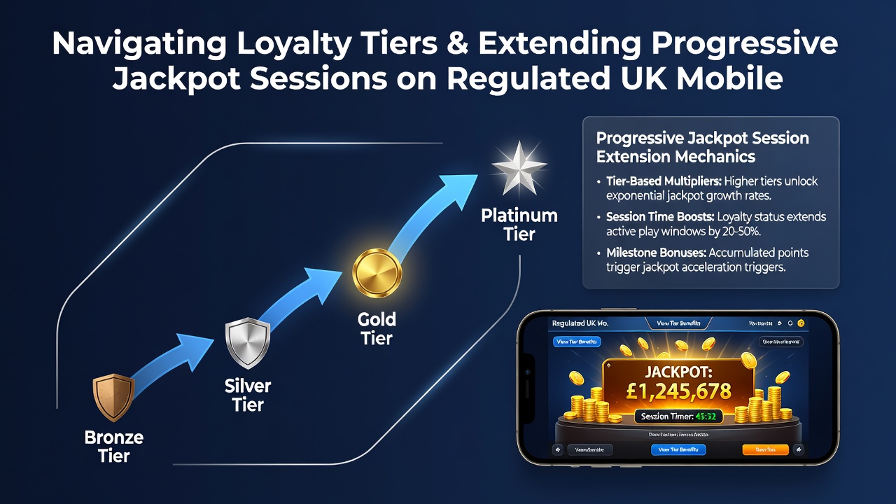 Mobile screen showing progressive jackpot meter alongside loyalty rewards notification