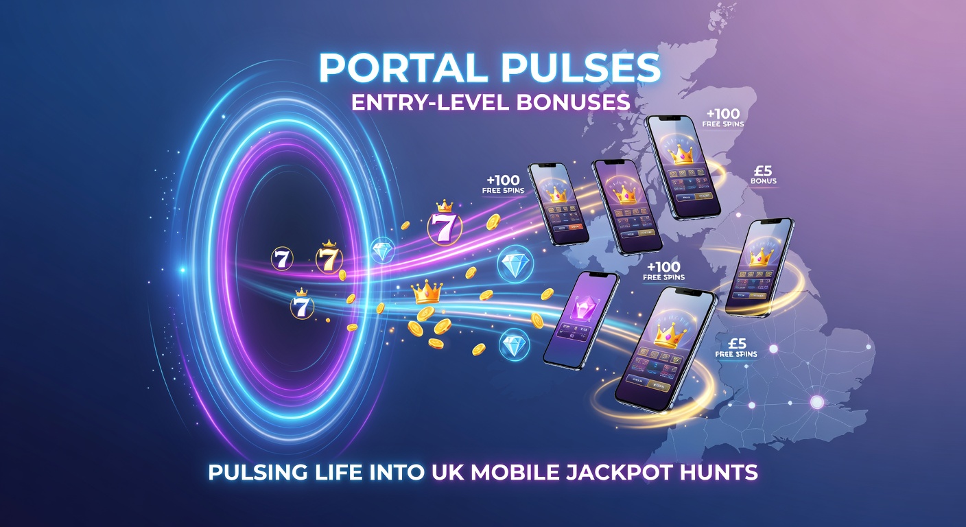 Vibrant mobile screen displaying a jackpot slot with pulsing bonus icons and entry-level offer notifications