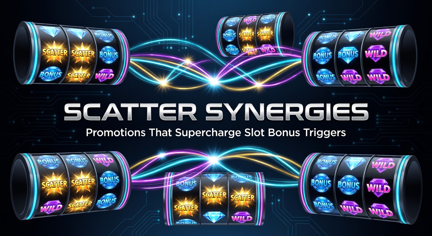Vibrant slot screen showing multiple scatter symbols lighting up bonus triggers amid promotional free spin overlays