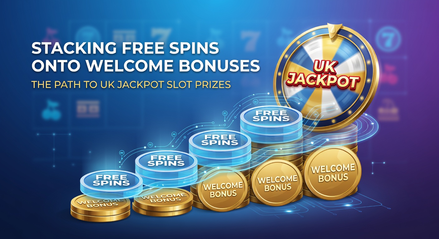 Vibrant slot reels spinning with overlaid free spin icons and bonus multipliers building toward a jackpot explosion